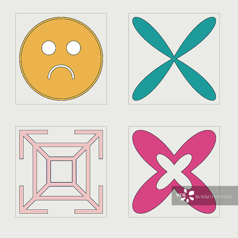 Y2K潮流几何元素合集图片素材