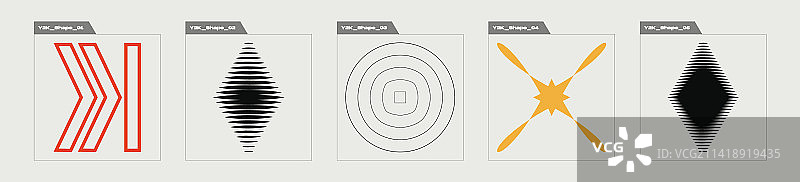 复古图形素材合集图片素材