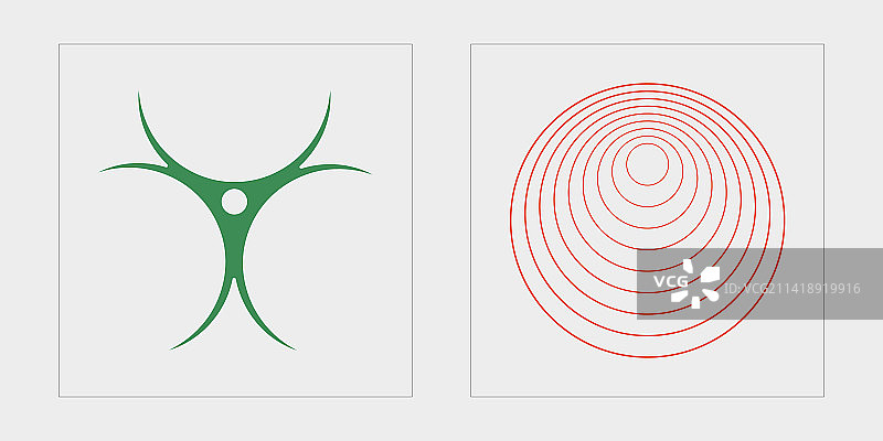 复古未来主义图形素材合集图片素材
