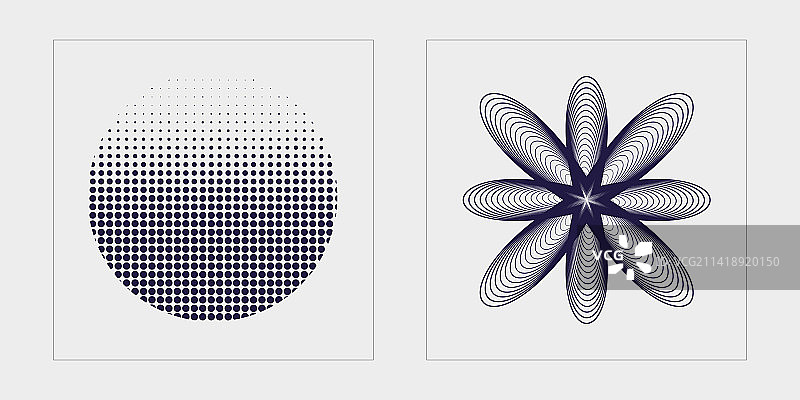 野兽派风格星星图形素材图片素材