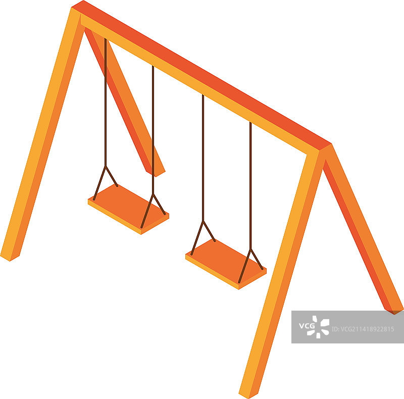 秋千游乐场图标图片素材