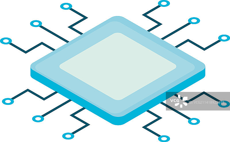 微芯片AI图标图片素材