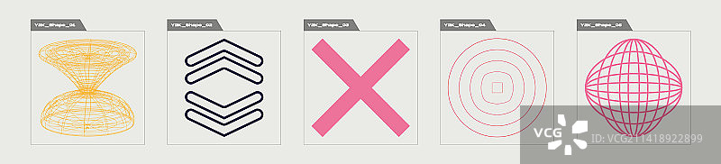 Y2K复古元素合集图片素材