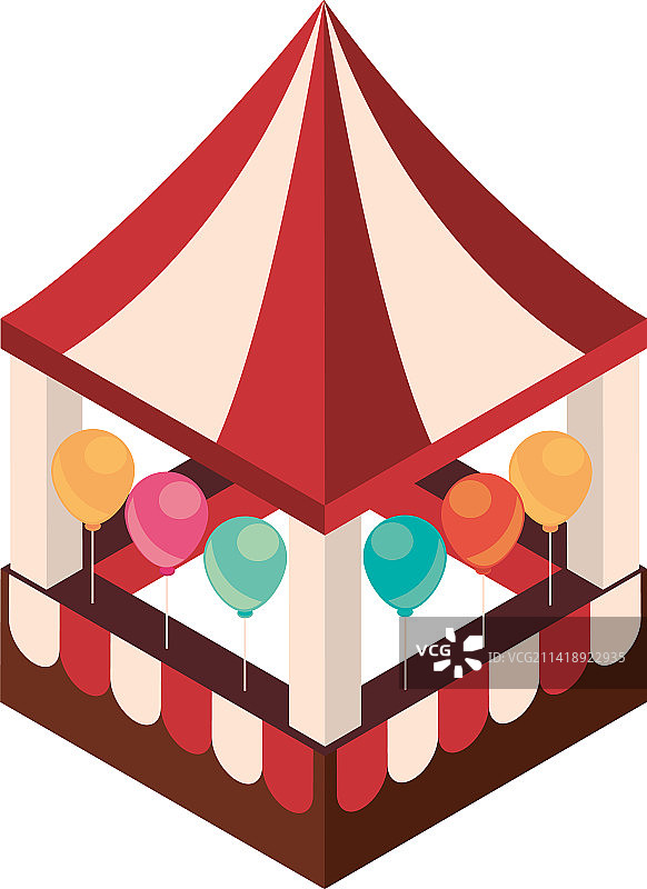 气球帐篷游乐园图片素材