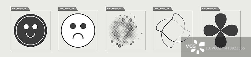 迷幻复古图形素材图片素材