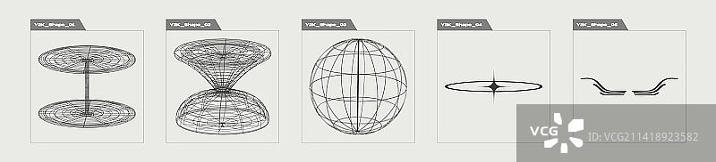 Y2K潮流几何后现代风格合集图片素材