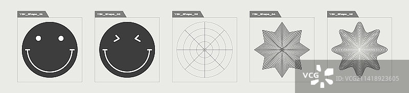 Y2K非凡图形元素合集图片素材