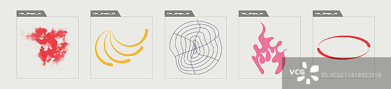 Y2K潮流几何后现代风格合集图片素材