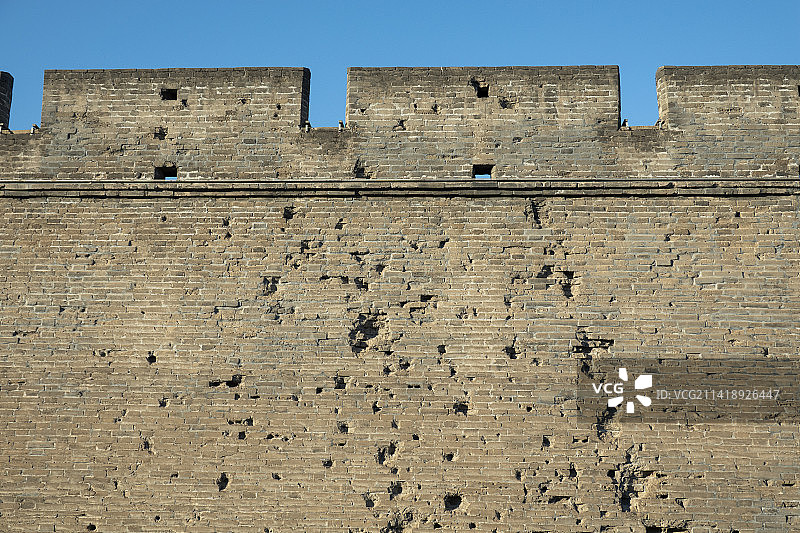 北京卢沟桥事变宛平城抗日战争痕迹图片素材
