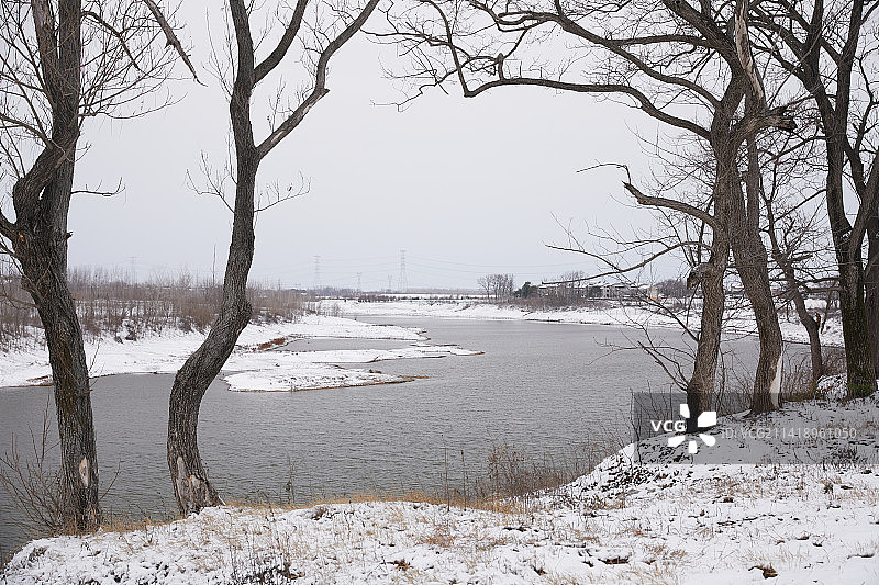 初雪，后疫情的冬天，有雪景图片素材