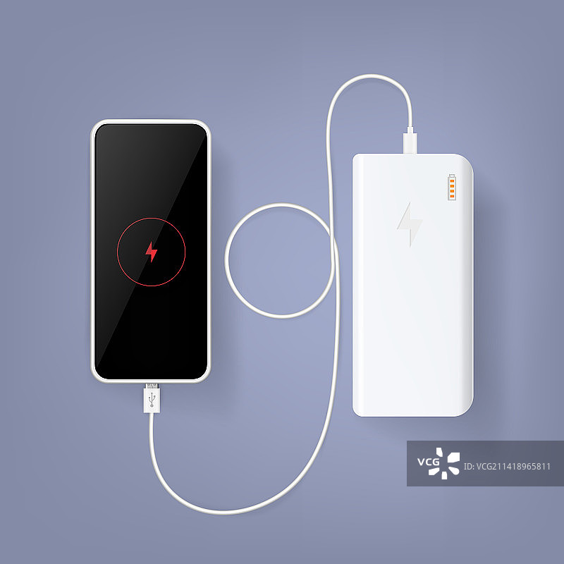 智能手机充电组合图片素材
