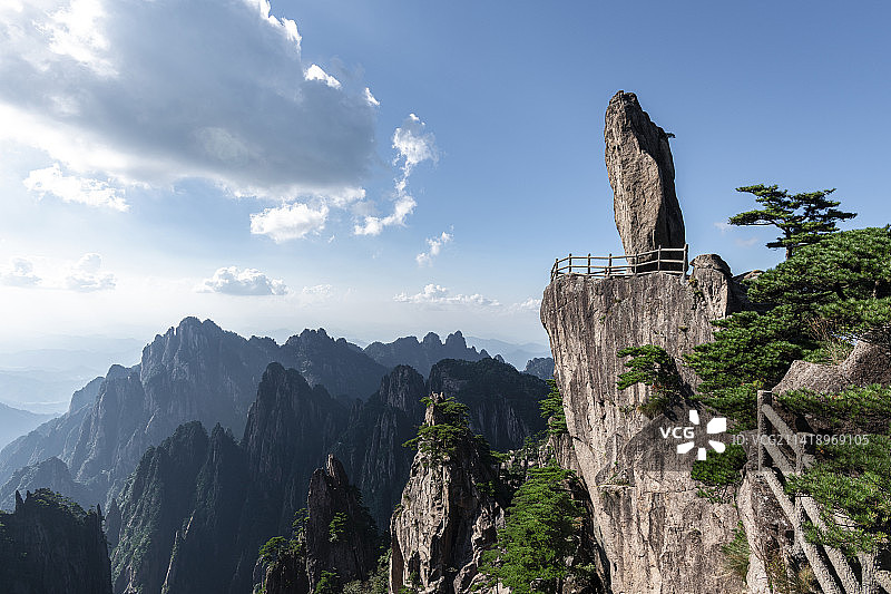 世界文化与自然遗产安徽黄山自然风光图片素材