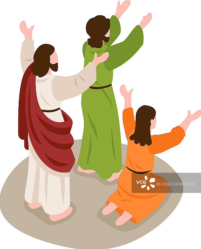 人们祈祷的场景图片素材