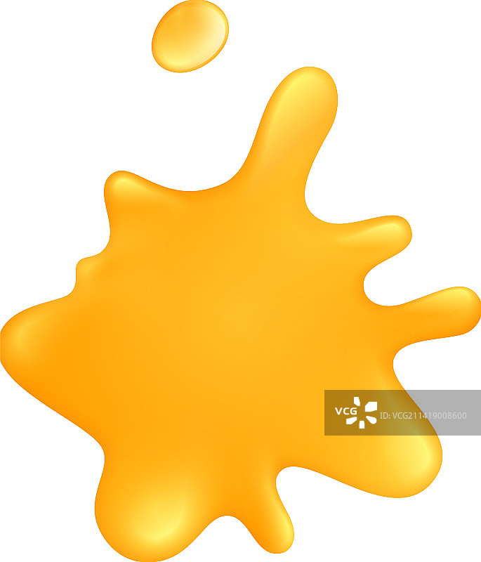 逼真风格蜂蜜飞溅组合图片素材