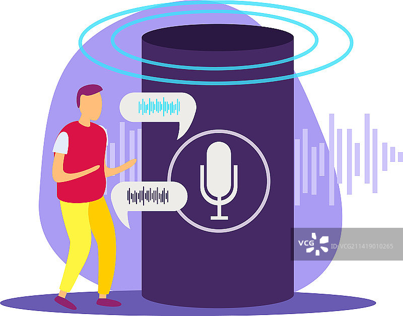 语音控制对话合成图片素材