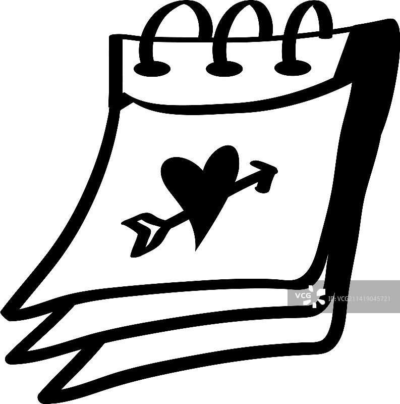 情人节日历图片素材