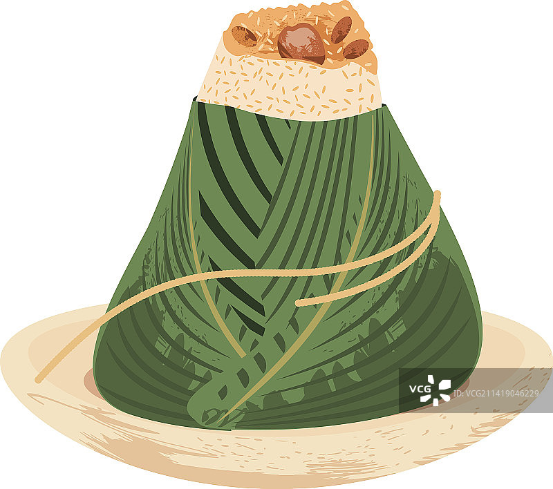 白色背景上的粽子图片素材