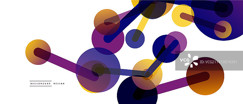 抽象背景圆点由线连接图片素材