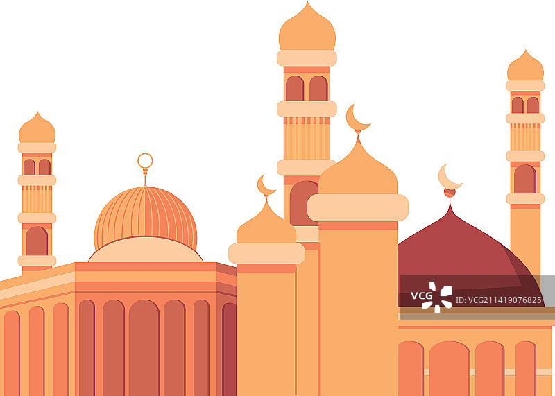 阿拉伯清真寺场景图片素材