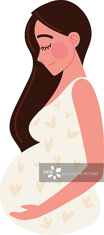 怀孕的女人图片素材