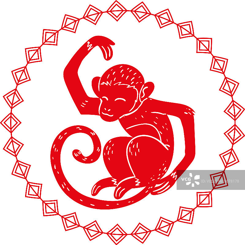 中国十二生肖猴图片素材