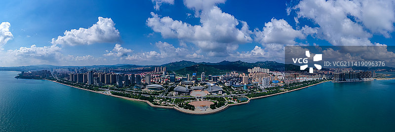 威海恒大海上帝景 威海唐人小区 会展中心 海上公园 海滨公园图片素材