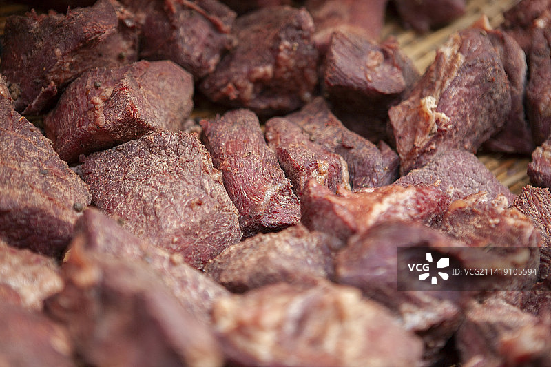 成都武侯祠锦里售卖的张飞牛肉图片素材