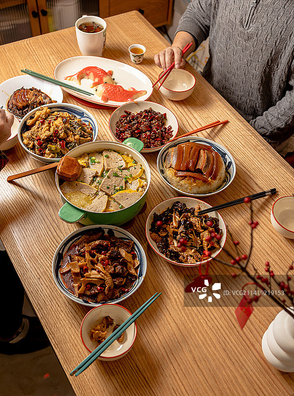 四川人的年夜饭图片素材