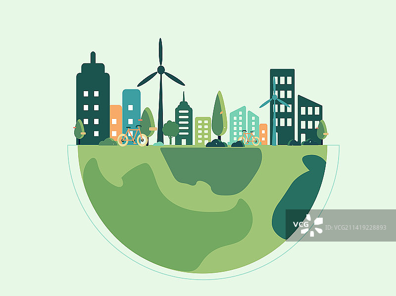 新能源绿色环保地球图片素材