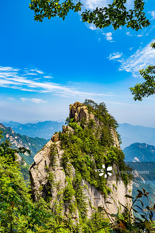 河南平顶山尧山景区笔架山图片素材