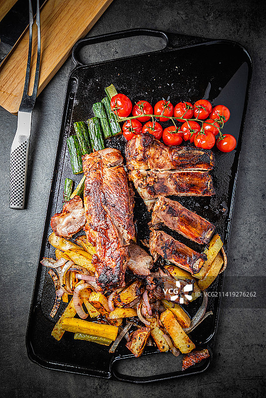 烘烤美食 烤肋排图片素材