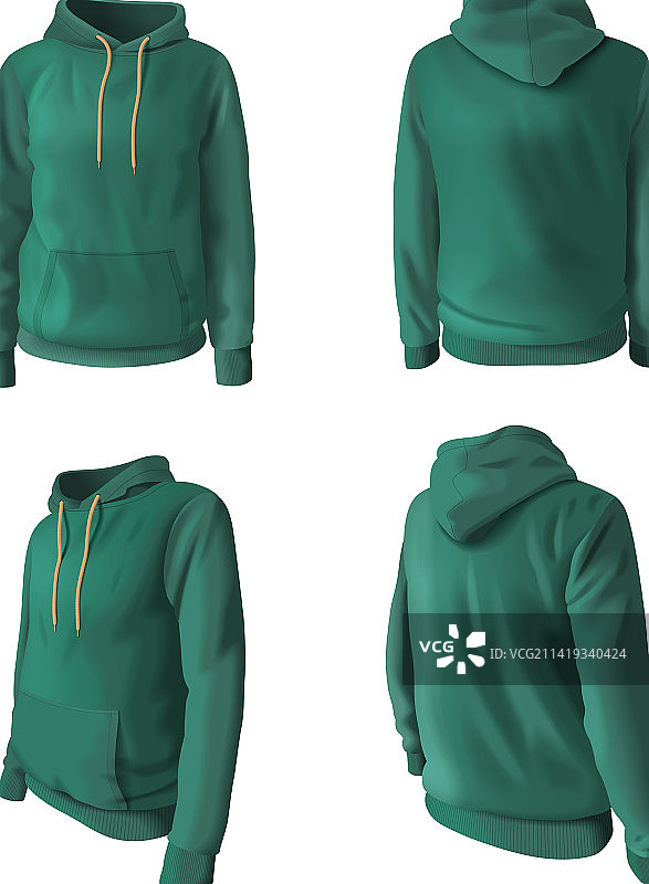 逼真连帽衫套装图片素材