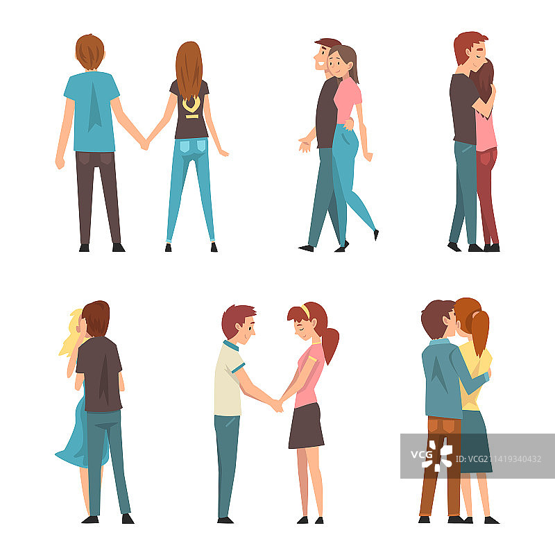 年轻情侣充满爱意图片素材