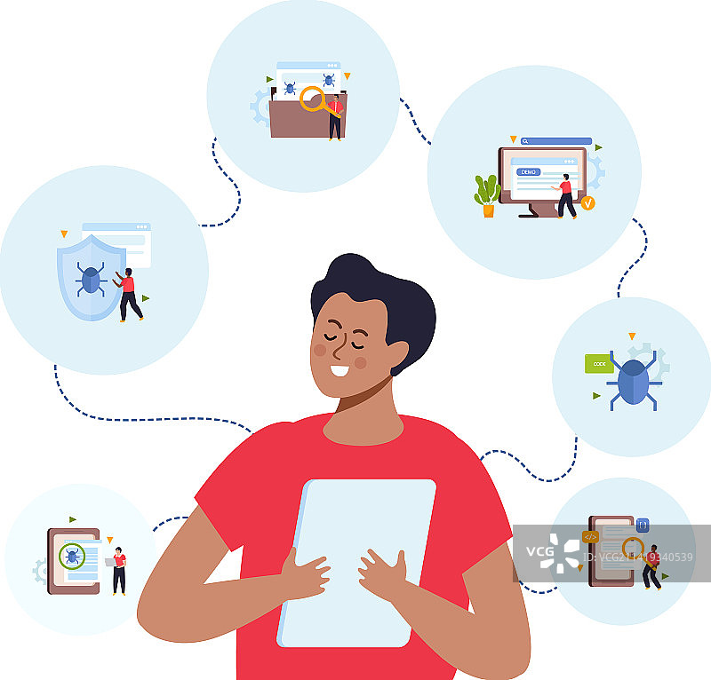 QA工程师概念图片素材