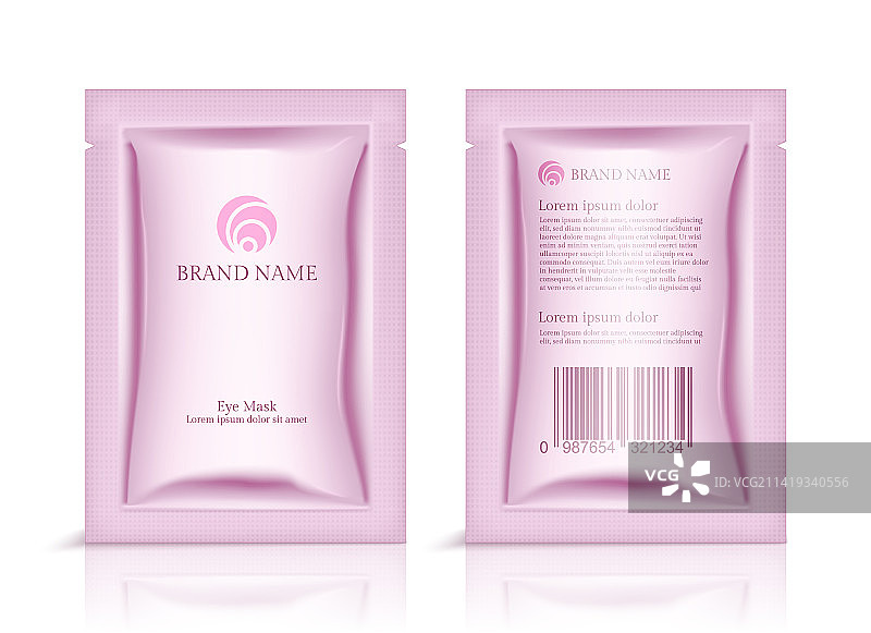 化妆品包装设计套装图片素材