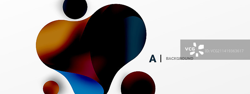 流动的几何形状极简抽象图片素材