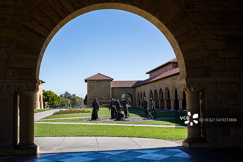 美国斯坦福大学校园风光图片素材
