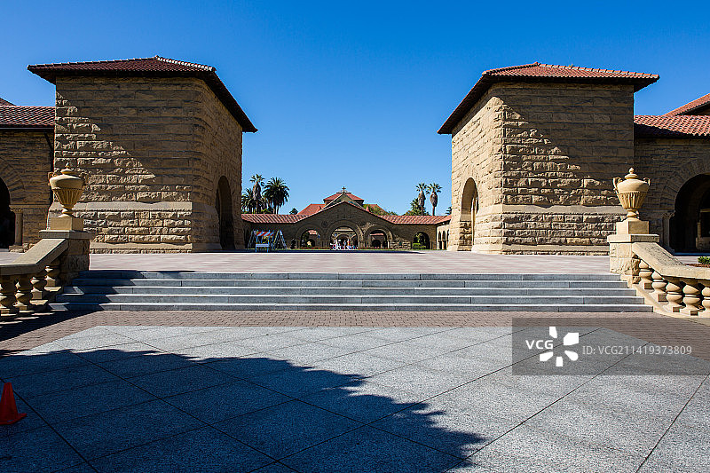 美国斯坦福大学校园风光图片素材