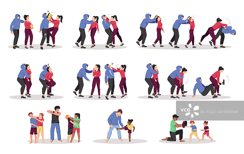 自卫训练套装图片素材