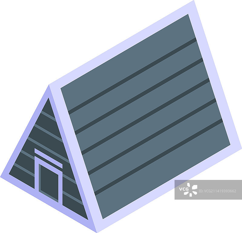 木制猫屋图标2.5D护理床图片素材