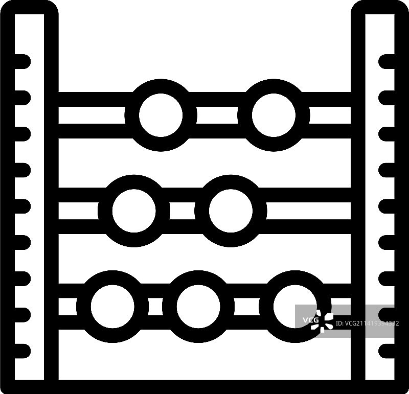 算盘图标轮廓学校学习图片素材