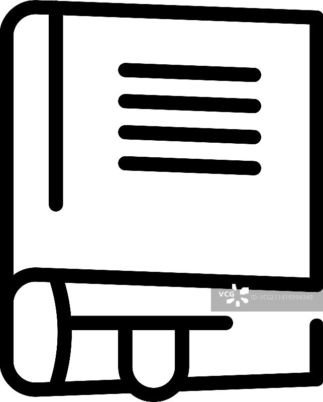 早期学习书籍轮廓图标图片素材