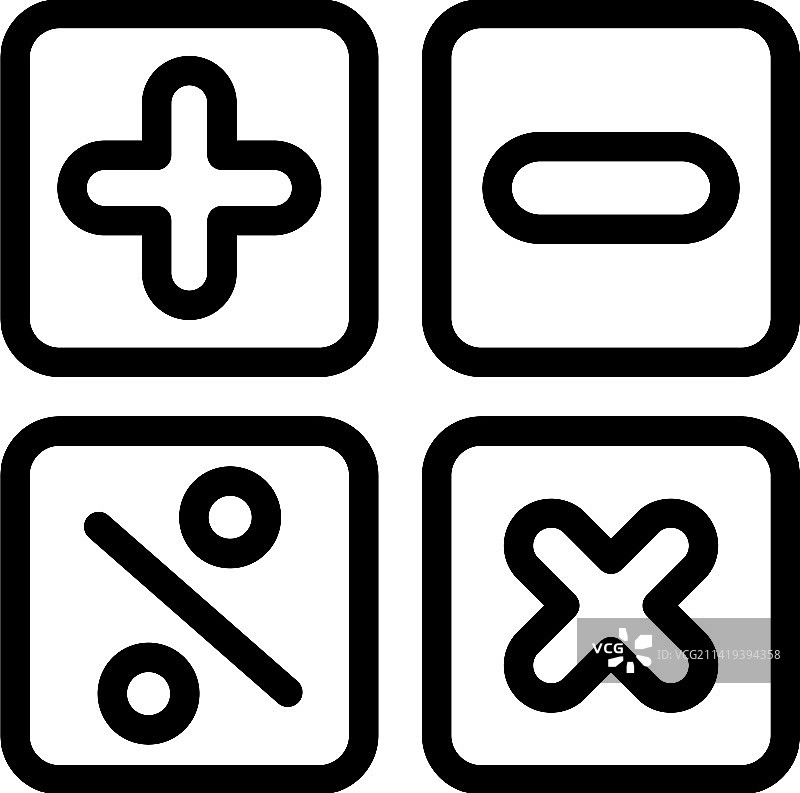 早期学习儿童线条图标图片素材