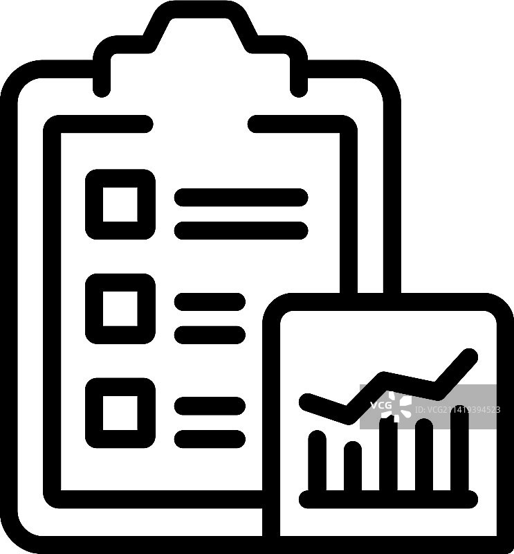 税务在线代理机构剪贴板图标轮廓图片素材