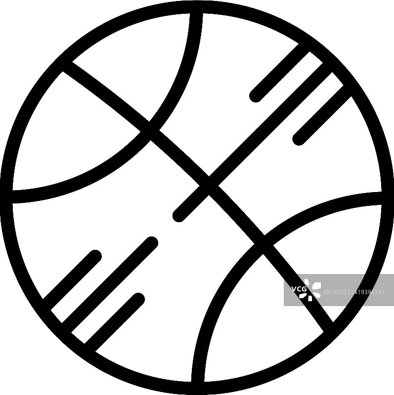 篮球学生俱乐部图标轮廓图片素材