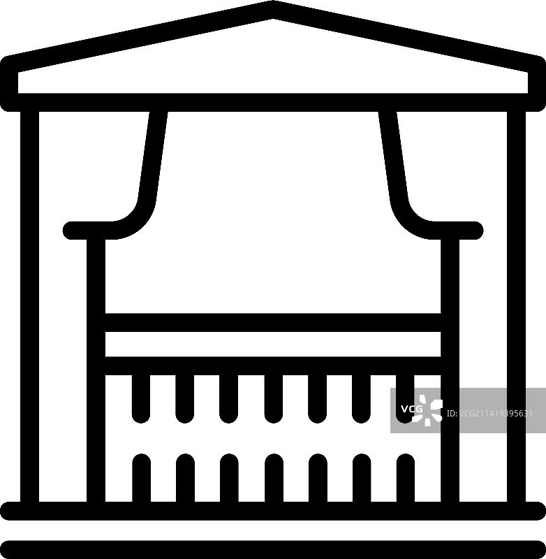 凉亭轮廓图案：房屋图片素材