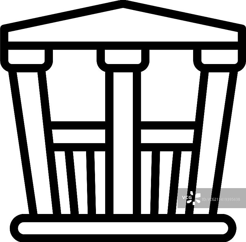 凉亭图标图片素材