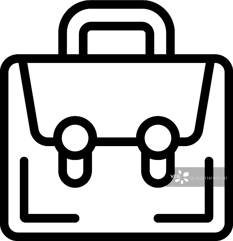 办公包图标轮廓图片素材