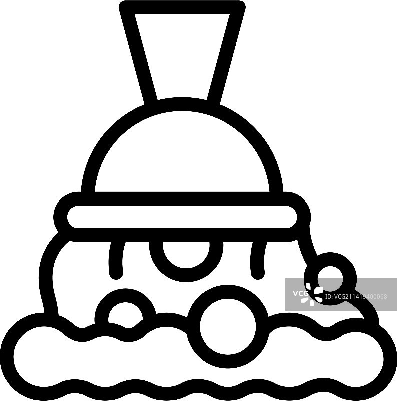 清洁洗手液轮廓图标图片素材