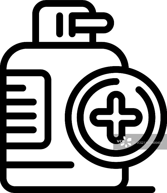 消毒凝胶轮廓图标清洁护理图片素材